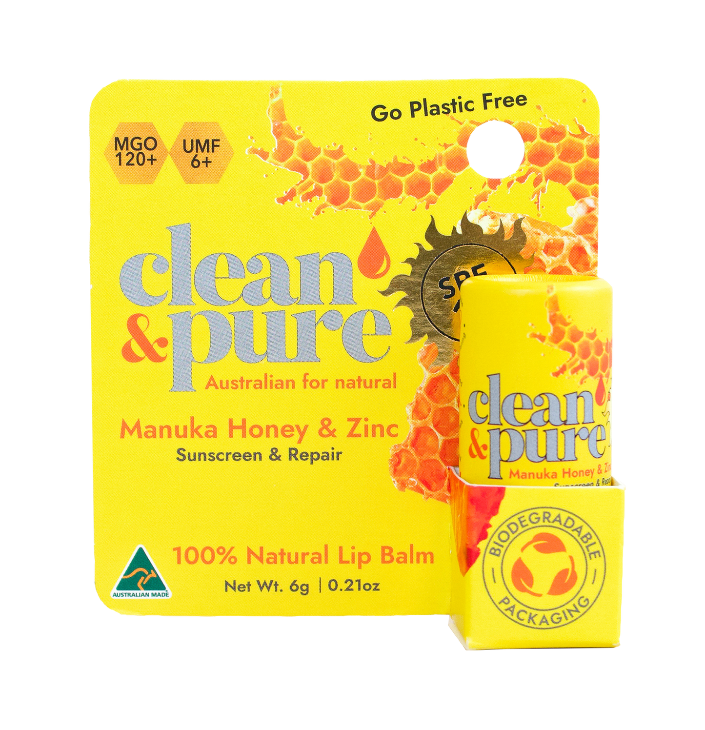 MANUKA HONEY LIP BALM SPF15 GO PLASTIC FREE
