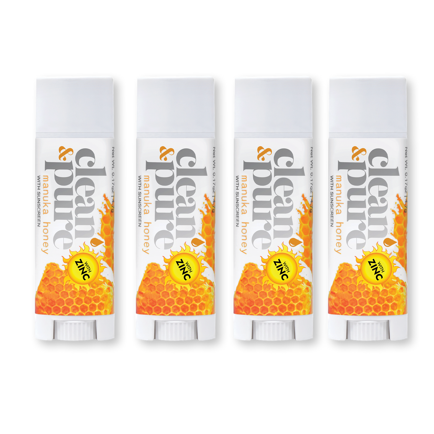 MANUKA HONEY LIP BALM BEE SAFE SPF15 4 PACK