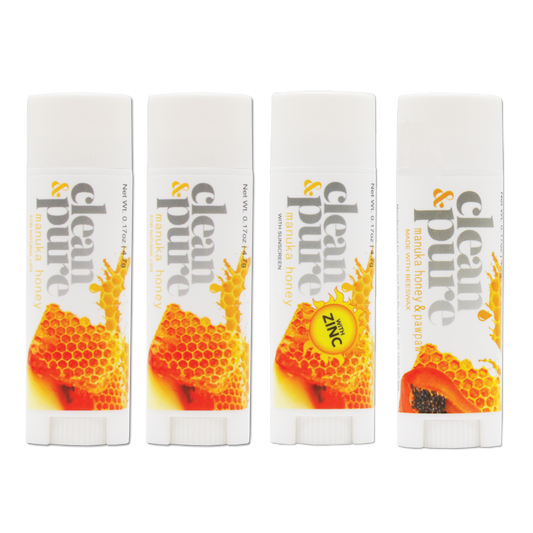 MANUKA HONEY LIP BALM SWEET BEE 4 PACK