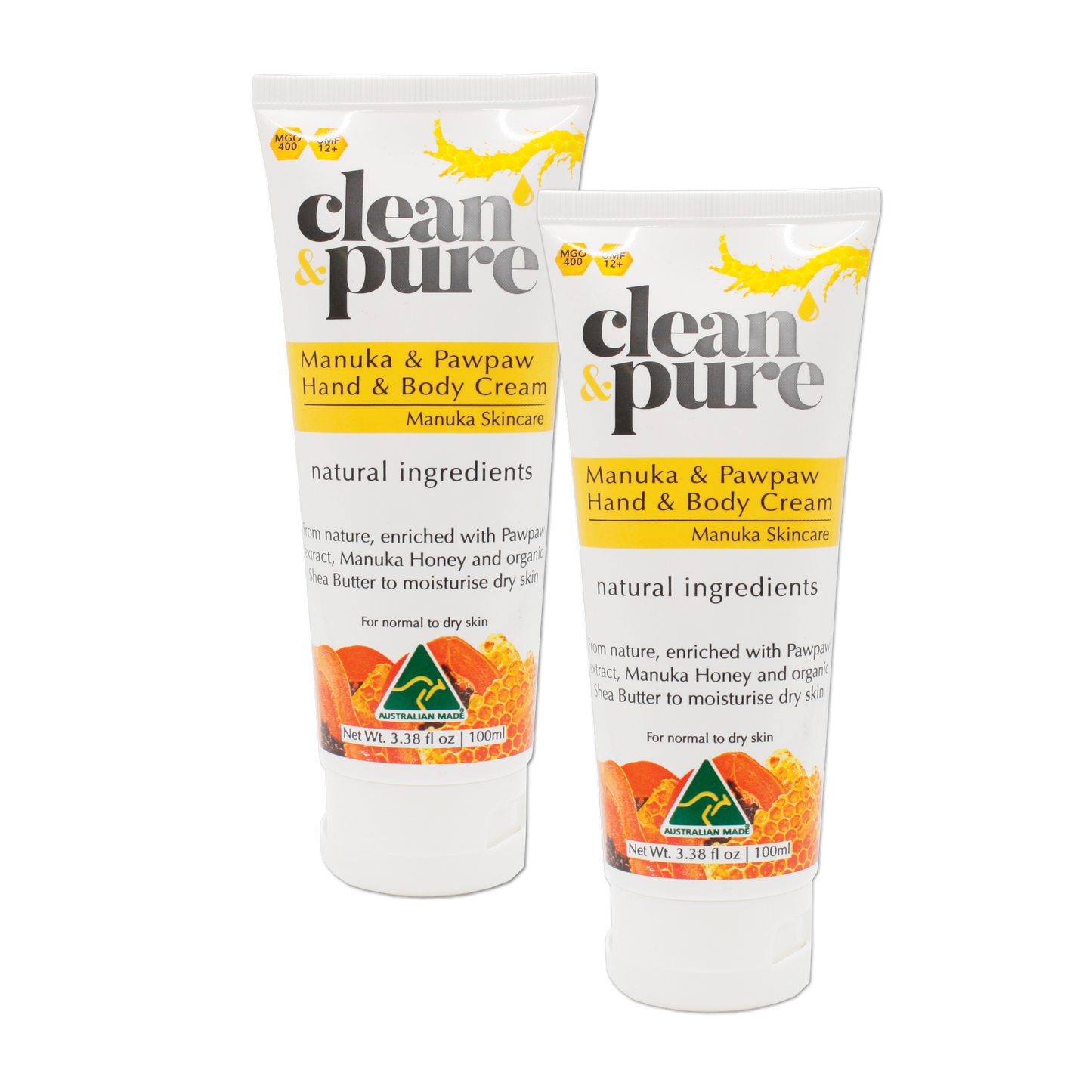 MANUKA & PAWPAW HAND AND BODY CREAM 2 PACK