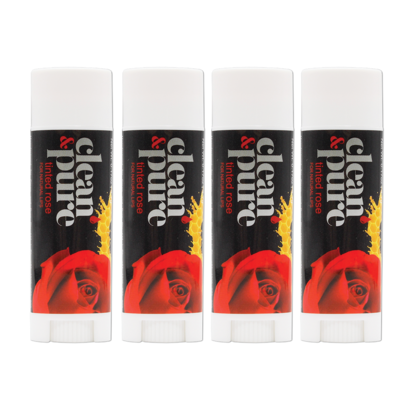 TINTED ROSE LIP BALM BEE MINE 4 PACK