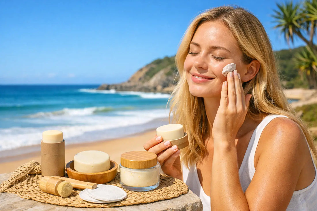 A Simple Plastic Free Skincare Routine Example