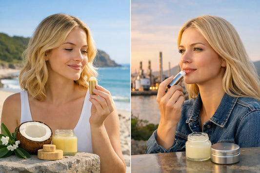 Organic Lip Balm vs Petroleum Balm