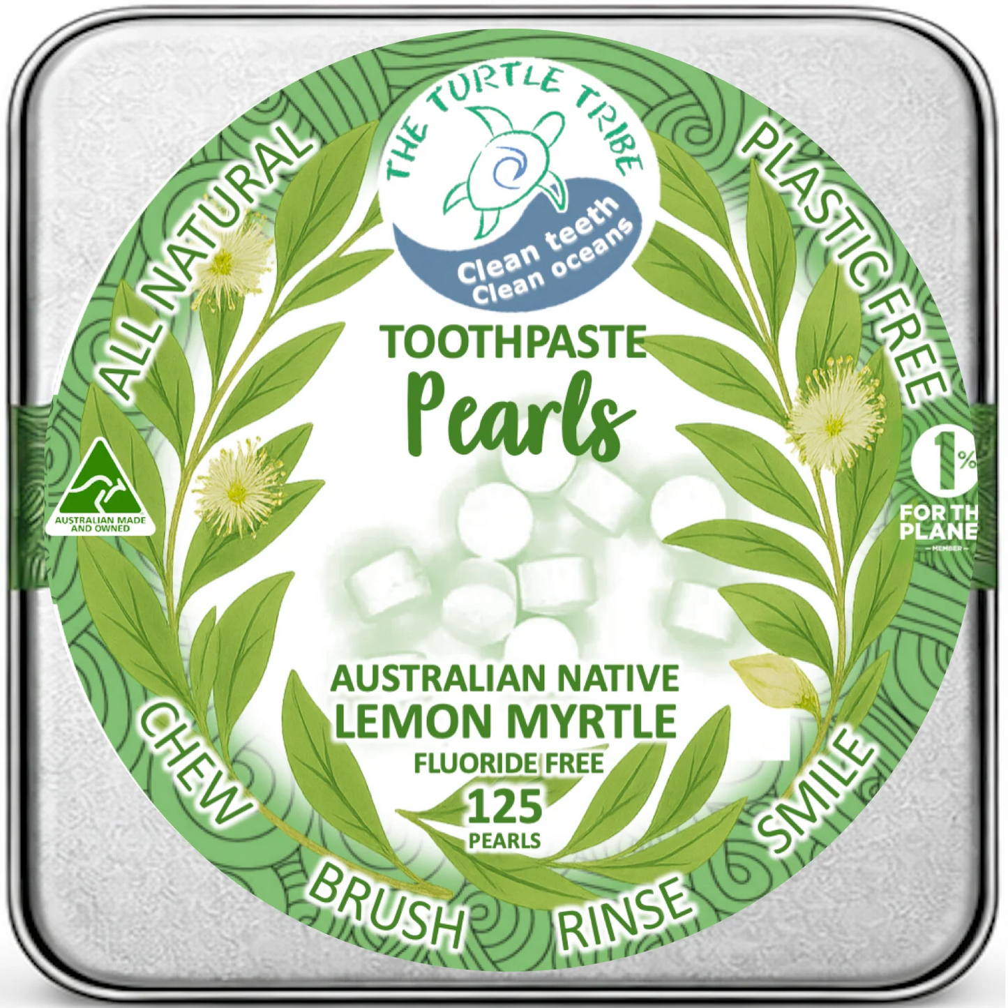 Turtle Tribe Toothpaste Tablets, Fluoride-Free