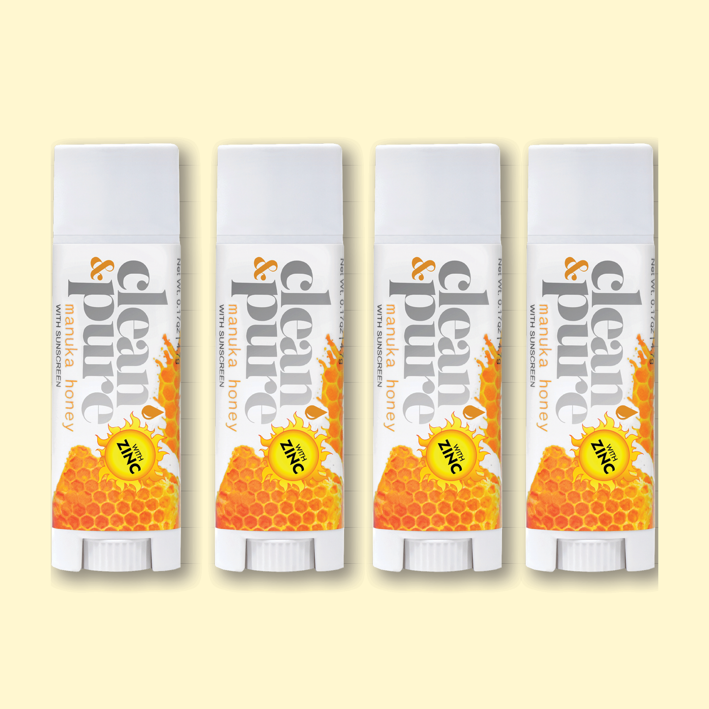 MANUKA HONEY LIP BALM BEE SAFE SPF15 4 PACK