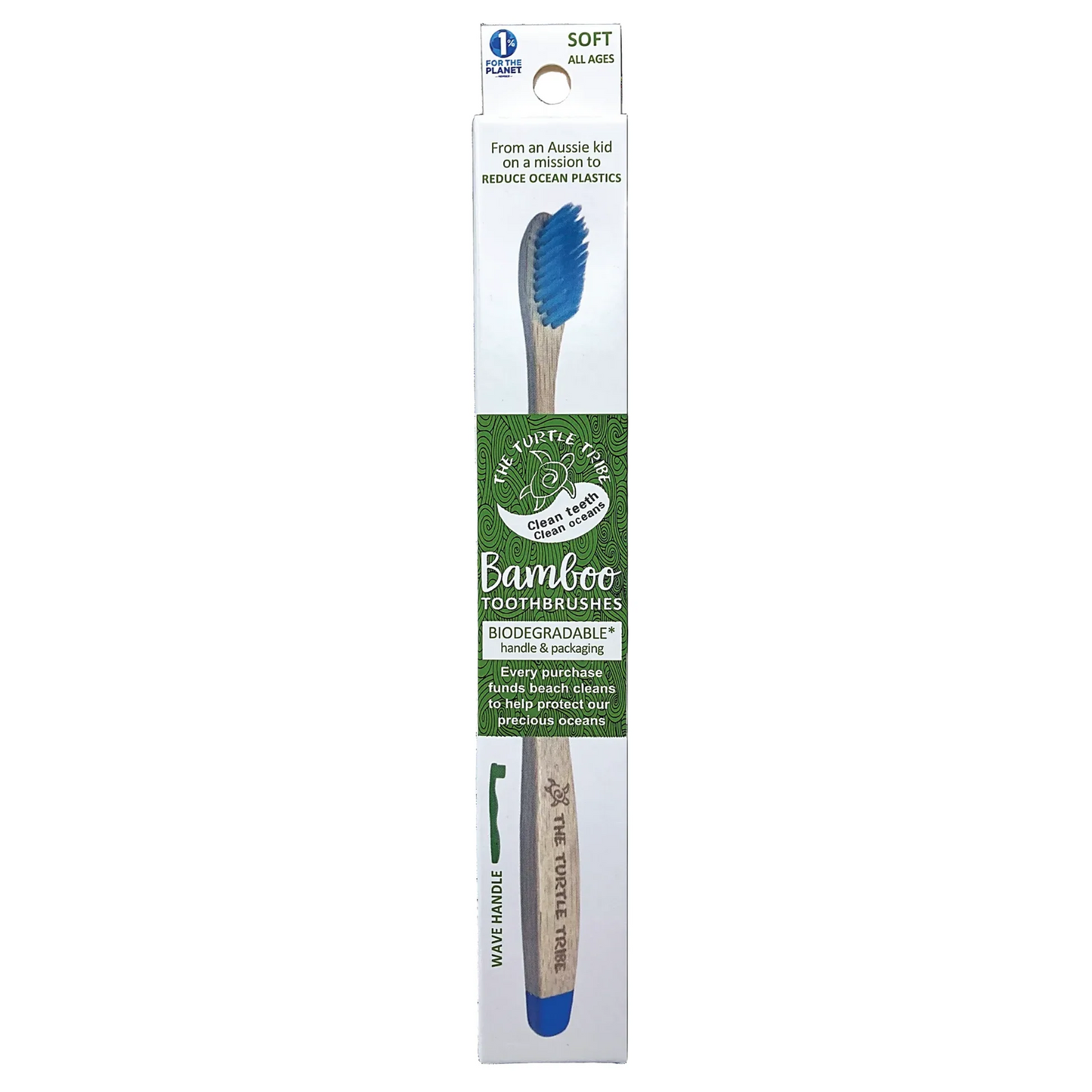 Turtle Tribe Premium Bamboo Toothbrush