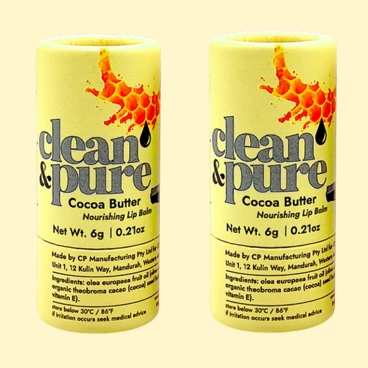 COCOA BUTTER LIP BALM 2 PACK GO PLASTIC FREE