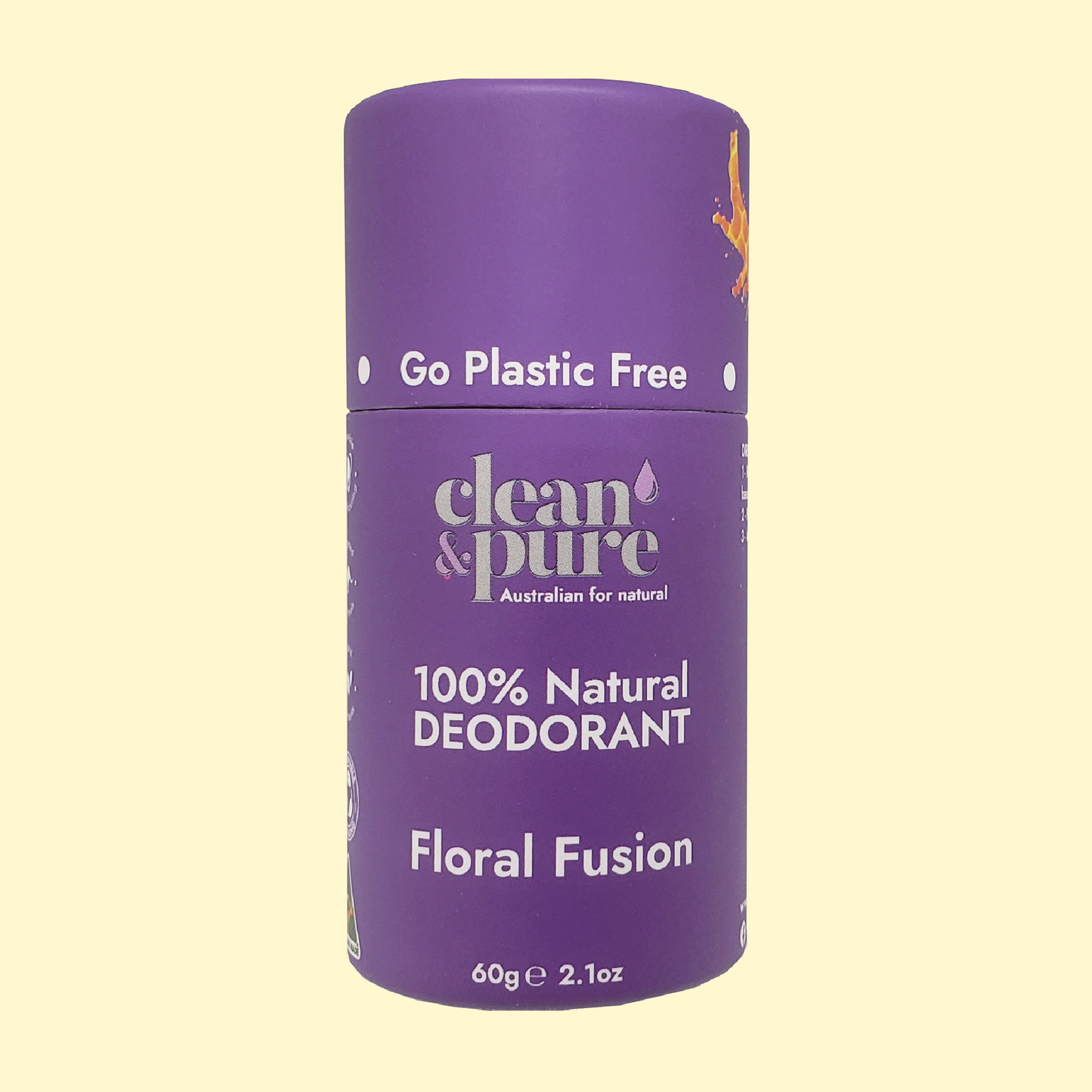 FLORAL FUSION NATURAL DEODORANT GO PLASTIC FREE