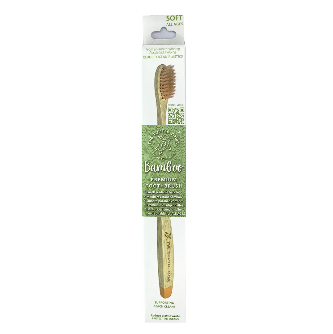 Turtle Tribe Premium Bamboo Toothbrush