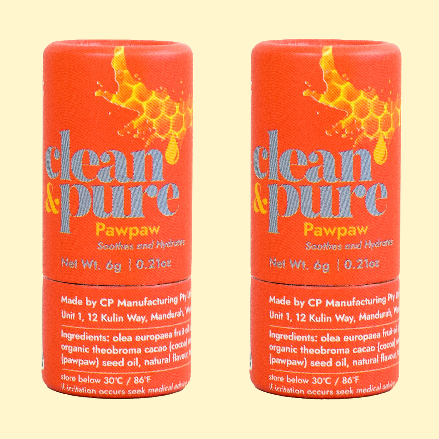 PAWPAW 2 PACK LIP BALM GO PLASTIC FREE