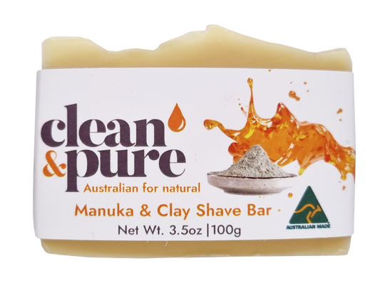 MANUKA & CLAY SHAVE BAR Available End of August