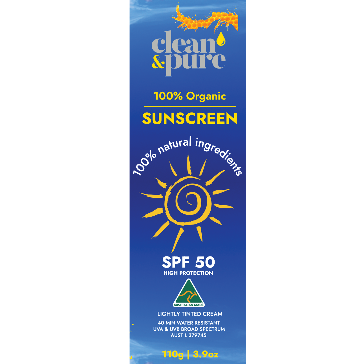 SUNSCREEN ORGANIC VEGAN SPF 50