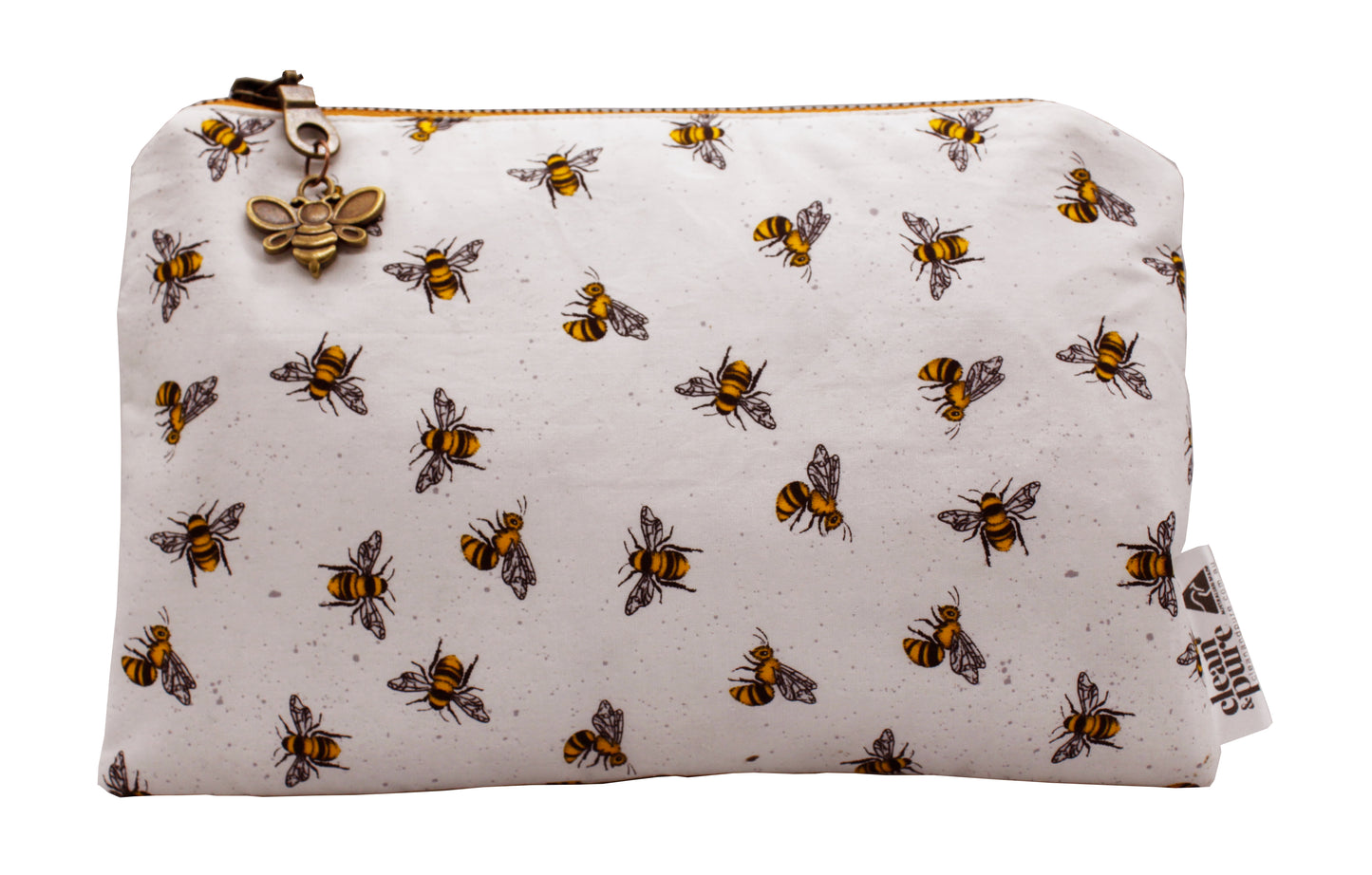 Skincare zip bag - White Bees